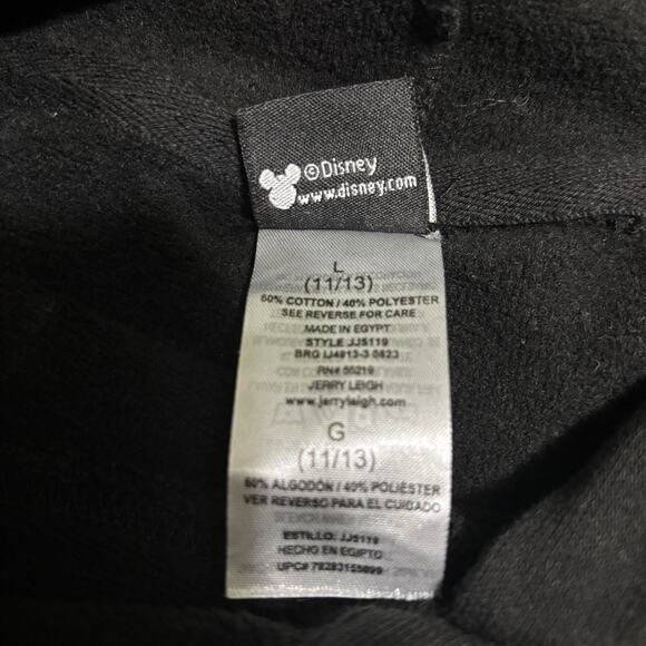 Disney Mickey Mouse Skeleton Juniors Size Large Oversized Cropped Hoodie Glows - Picture 8 of 11